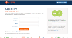 Desktop Screenshot of kaged.com